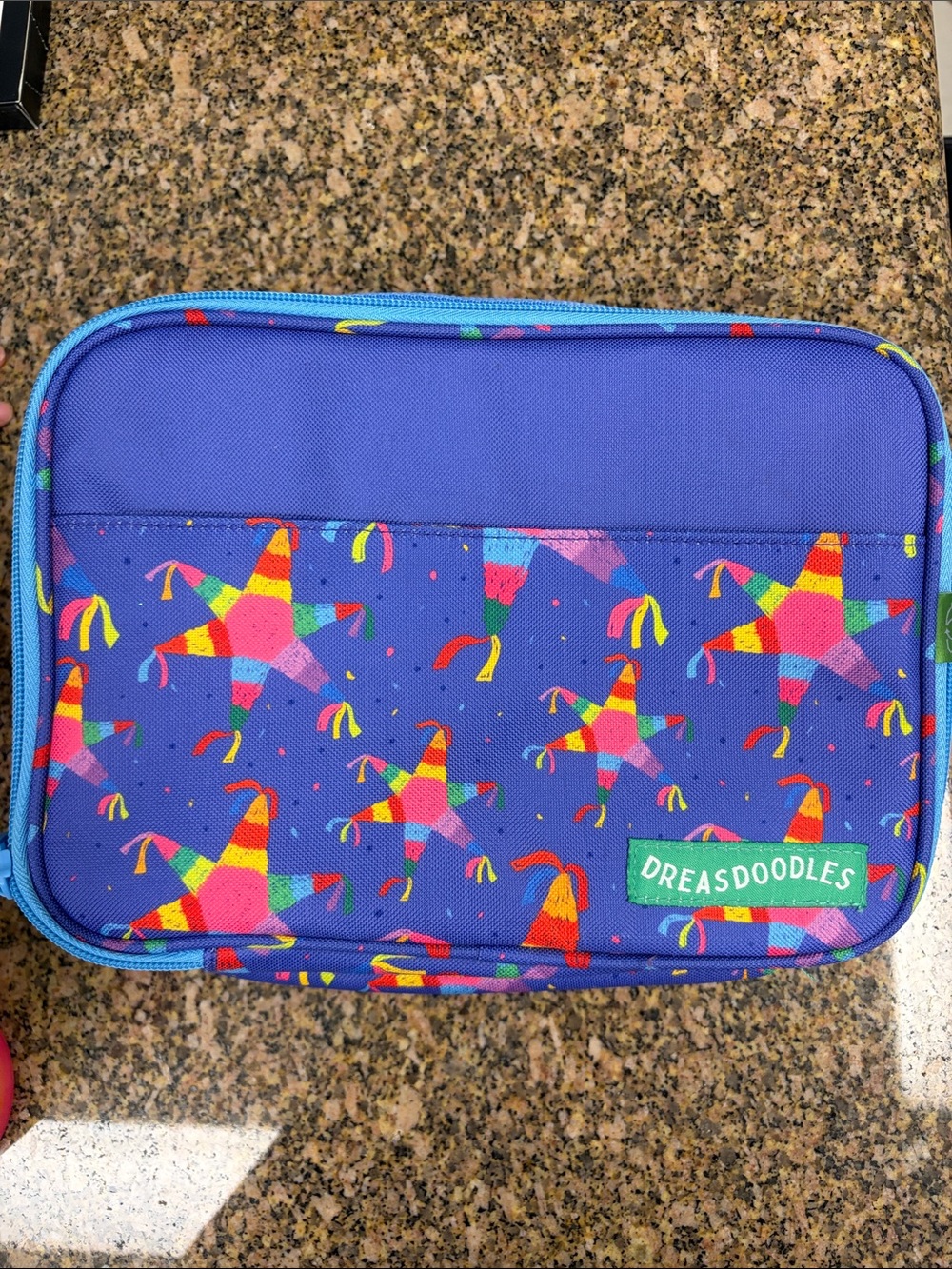 Kids Blue Piñata Pattern Lunchbox